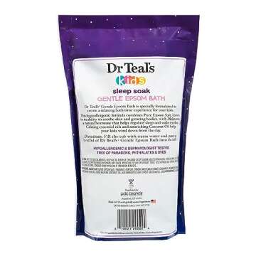 Dr Teal's Kids Gentle Epsom Bath Sleep Soak with Melatonin & Essential Oils