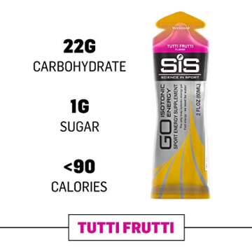 Science in Sport Energy Gel Pack, SIS Isotonic Energy Gel, 22g Fast Acting Carbs, Performance & Endu...
