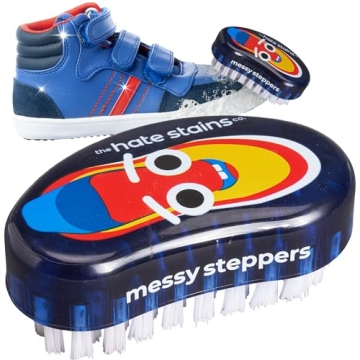 Miss Mouth's Messy Steppers Shoe Cleaner Brush - Remove Dirt, Grass, Scuffs from Rubber, Canvas, and...