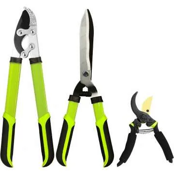 Premium 3PCS Garden Tools Set for Lawn & Shrubs