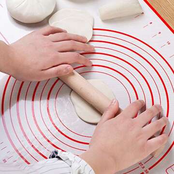 Extra Large Non Slip Silicone Baking Mat with Measurement 16x24