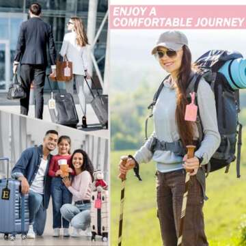 Personalized Initial Luggage Tags - Stylish Travel Accessories