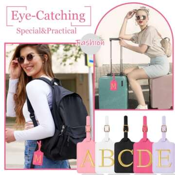 Personalized Initial Luggage Tags - Stylish Travel Accessories