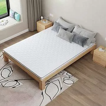 Durable LITFAD Scandinavian Bed Frame - Solid Wood Design