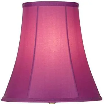 360 Lighting Bohemian Traditional Chic Style Accent Table Lamp 21" High Multi Colored Stacked Glass Pink Orchid Bell Shade Decor for Kids Girls Living Room Bedroom Bedside House Nightstand