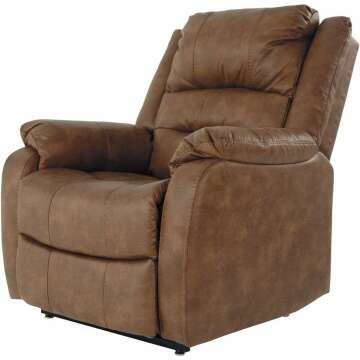 Stylish Brown Recliner by Ashley - Comfort & Quality
