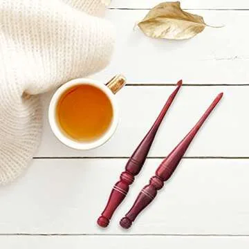 Ommi Crochet Hooks - Red Swirl Ergonomic Design