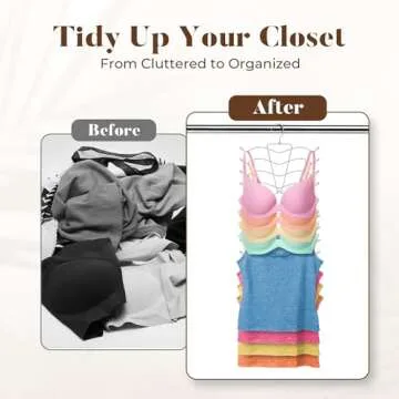 HOUSE DAY Bra Hangers for Space Saving Closet Organizers