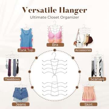 HOUSE DAY Bra Hangers for Space Saving Closet Organizers