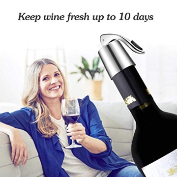 Premium ERHIRY Wine Stoppers - Best Wine Bottle Sealers Set
