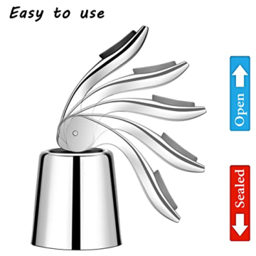 Premium ERHIRY Wine Stoppers - Best Wine Bottle Sealers Set