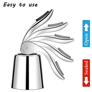 Premium ERHIRY Wine Stoppers - Best Wine Bottle Sealers Set