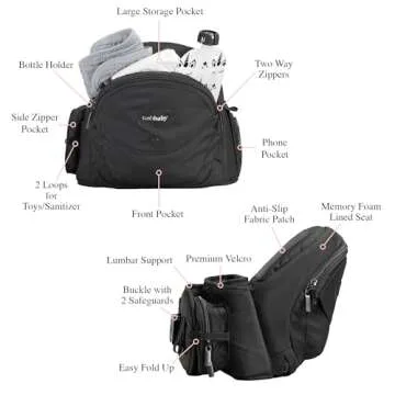 Tushbaby - Ergonomic Hip Seat Carrier for Newborns & Toddlers, Seen on Shark Tank