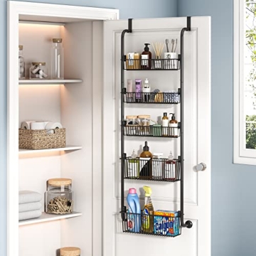 Over the Door Organizer 5-Tier Heavy-Duty Spice Rack