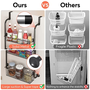 Over the Door Organizer 5-Tier Heavy-Duty Spice Rack