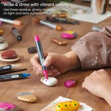 ARTEZA Paint Markers - 20 Assorted Colors for Endless Creativity