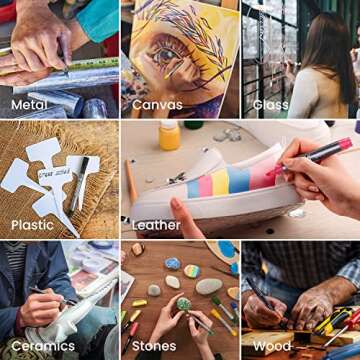 ARTEZA Paint Markers - 20 Assorted Colors for Endless Creativity