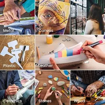 ARTEZA Paint Markers - 20 Assorted Colors for Endless Creativity