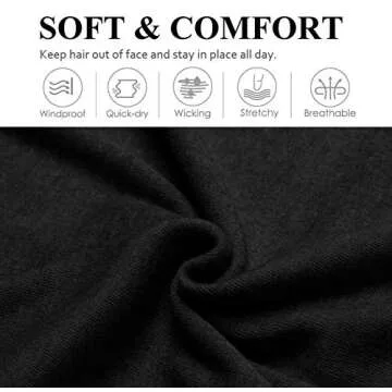 Fashionable Hair Accessories for Women: Non-Slip Elastic Cloth Headbands in Black and White, 9 Pack