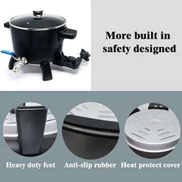 Wax Melter for Candle Making, 6Qts Candle Wax Melting Pot with Spout for Soy Wax Soap Base Easy Pour & Non-Stick & Temps