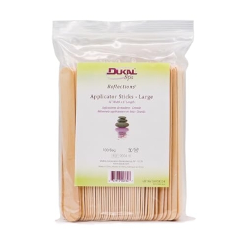 Dukal Large Wooden Wax Sticks for Effortless Hair Removal