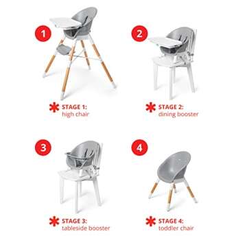 Skip Hop 4-in-1 Baby High Chair - Stylish & Versatile Design