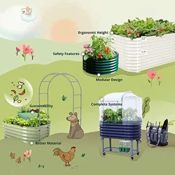 Vego Garden Cascading Raised Garden Planter Box