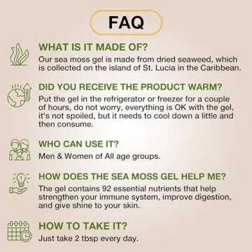 TrueSeaMoss Wildcrafted Irish Sea Moss Gel –7 Flavors- Nutritious Raw Seamoss Rich in Minerals, Proteins & Vitamins – Antioxidant Health Sea Moss, Vegan Made in USA (MANGO/PINEAPPLE, 1)