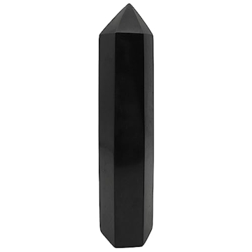 XMHOME Black Tourmaline Point Wand for Energizing Healing