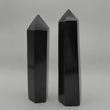 XMHOME Black Tourmaline Point Wand for Energizing Healing