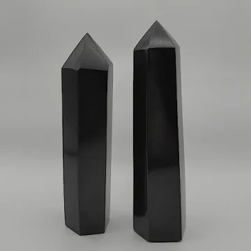 XMHOME Black Tourmaline Point Wand for Energizing Healing