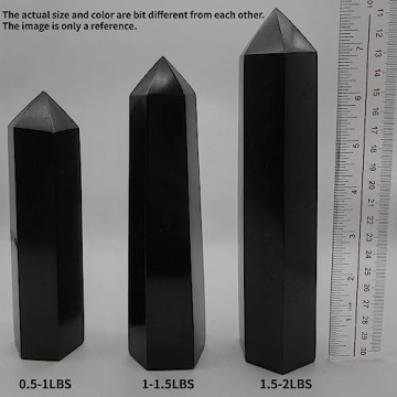 XMHOME Black Tourmaline Point Wand for Energizing Healing