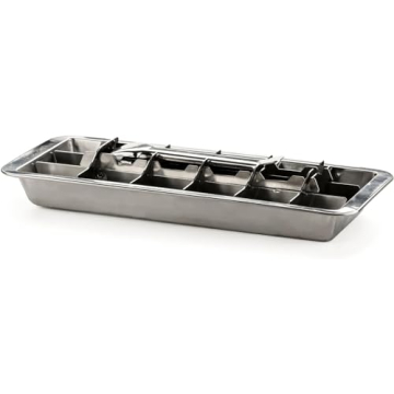 Vintage Inspired Stainless Steel Ice Cube Tray for Easy Ice Making