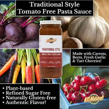 KC Natural Tomato Free Pasta Sauce | Vegan & Low Sodium