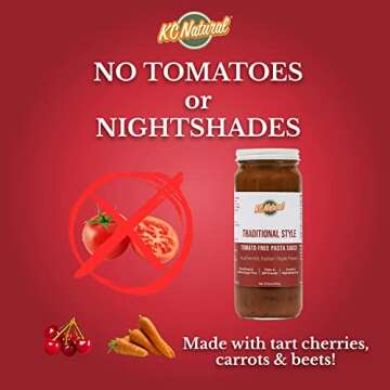 KC Natural Tomato Free Pasta Sauce | Vegan & Low Sodium