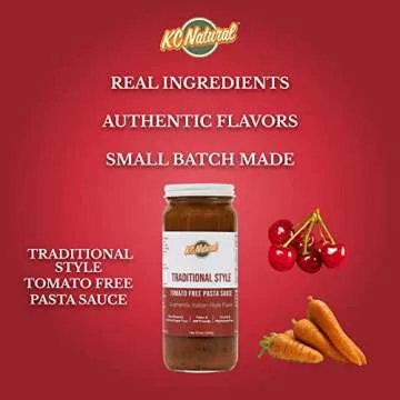 KC Natural Tomato Free Pasta Sauce | Vegan & Low Sodium