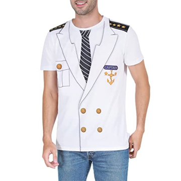 Funny World Captain Costume T-Shirts for All Occasions