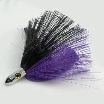 Chrome Head Fishing Lures - Troll Over Ballyhoo for Big Fish