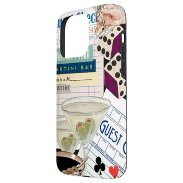 Buy iPhone 15 Pro Max Retro Girly Martini Case Online