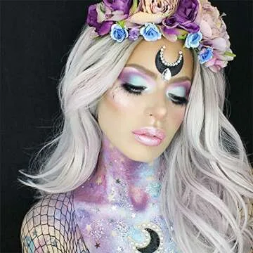 Mehron Makeup Paradise Glitter FX | Professional Cosmetic for Makeup & Art | Vibrant & Shimmering Loose Glitter .25 oz (7 g) (Opalescent White)