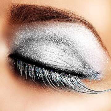 Mehron Makeup Paradise Glitter FX | Professional Cosmetic for Makeup & Art | Vibrant & Shimmering Loose Glitter .25 oz (7 g) (Opalescent White)