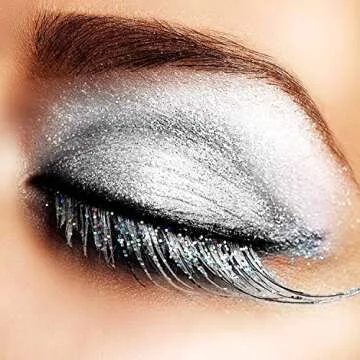 Mehron Makeup Paradise Glitter FX | Professional Cosmetic for Makeup & Art | Vibrant & Shimmering Loose Glitter .25 oz (7 g) (Opalescent White)