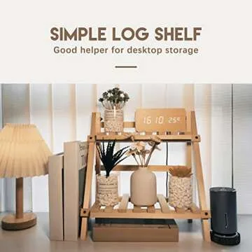 Wooden Double Layer Rack for Home Decor and Organizing