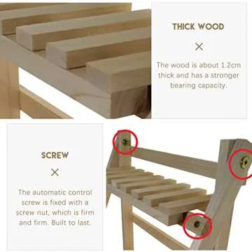 Wooden Double Layer Rack for Home Decor and Organizing