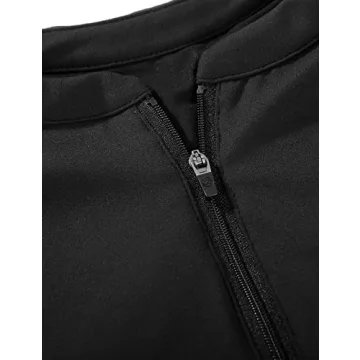 CRZ YOGA Women's Sports Bra - High Neck Zip Padded Support