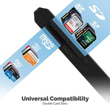 SABRENT USB 3.0 Micro SD and SD Card Reader (CR-T2MS)