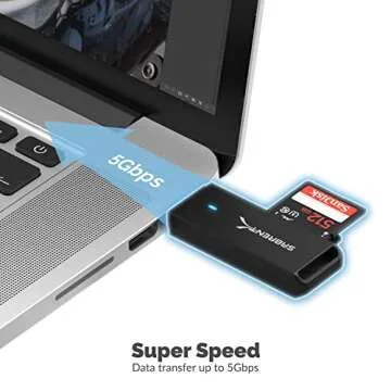 SABRENT USB 3.0 Micro SD and SD Card Reader (CR-T2MS)