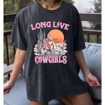 Cowgirl Western Shirts for Women Country Music Outfits Summer Vacation Short Sleeves Tops Grey