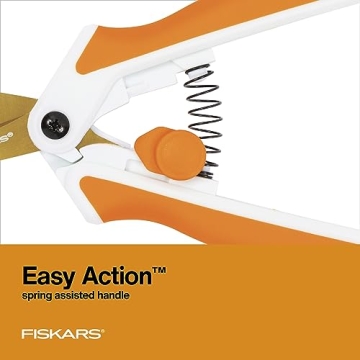 Fiskars Micro-Tip Easy Action Titanium Scissors for Crafts