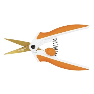 Fiskars Micro-Tip Easy Action Titanium Scissors for Crafts